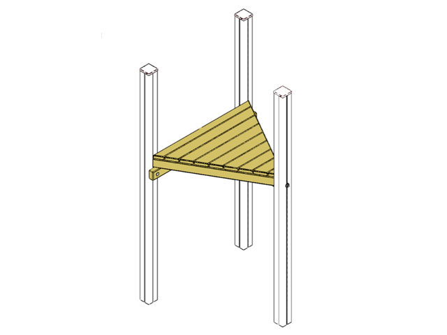 Dreieckpodest / Zusatzpfosten